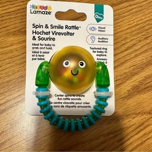 5/$20 Lamaze spin and smile rattle New in Box